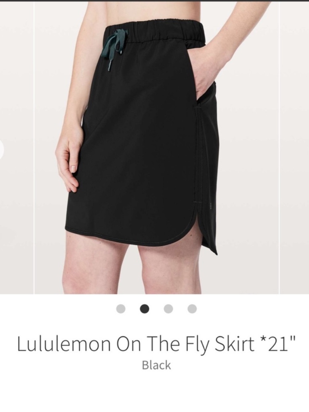 lululemon athletica On The Fly Skirt in Black